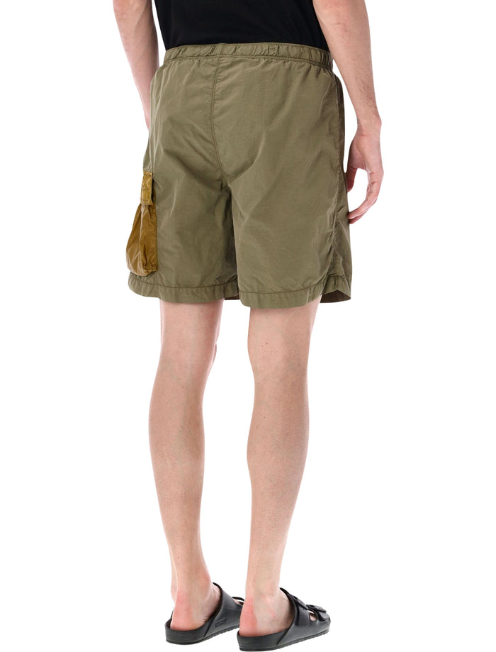 C.p. Company Cargo Swim Shorts Olive Polyamide Swimwear