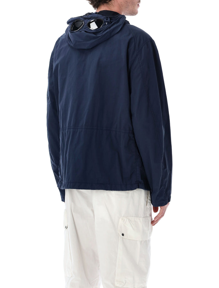 C.p. Company Flatt Nylon Goggle Jacket Midnight Navy Polyamide