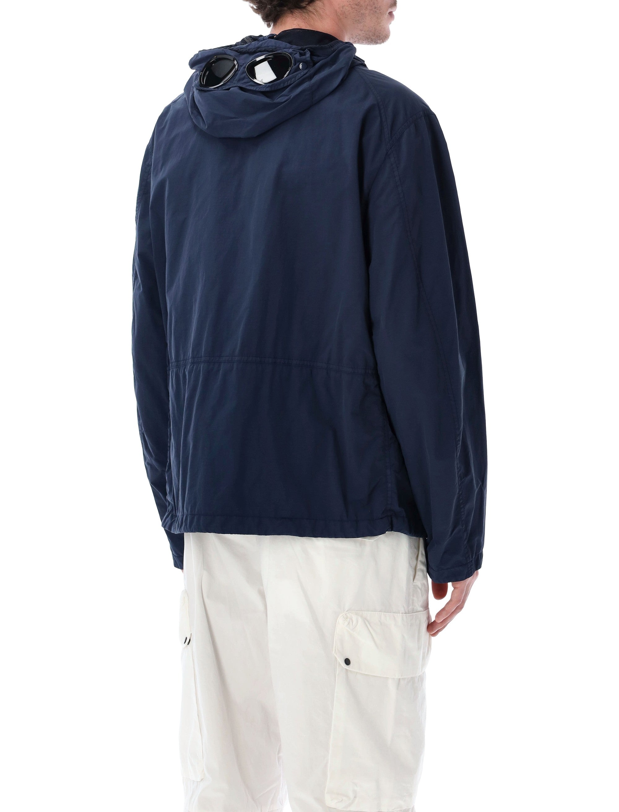 C.p. Company Flatt Nylon Goggle Jacket Midnight Navy Polyamide