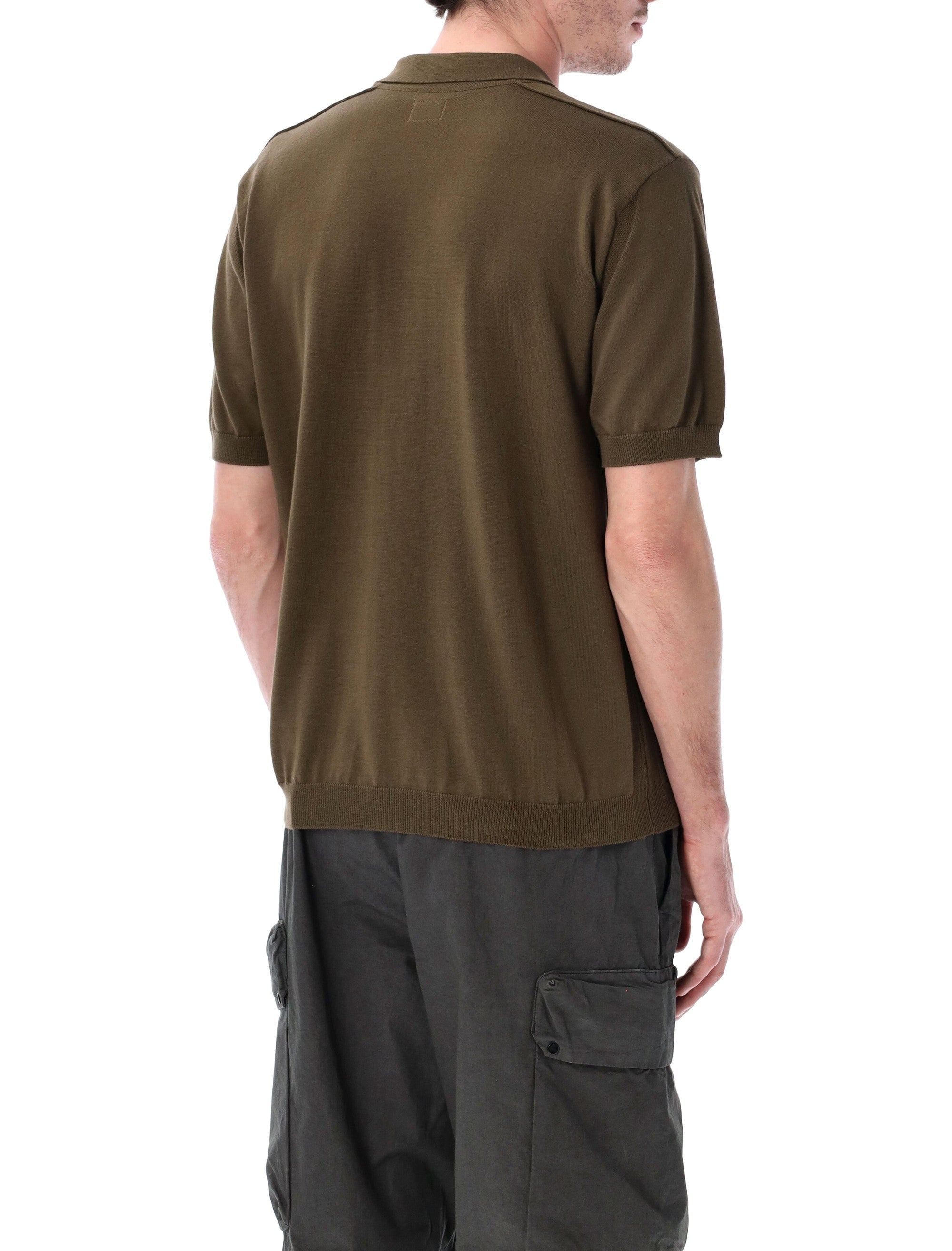 C.P. Company cotton short-sleeve polo Dark Olive T-shirt