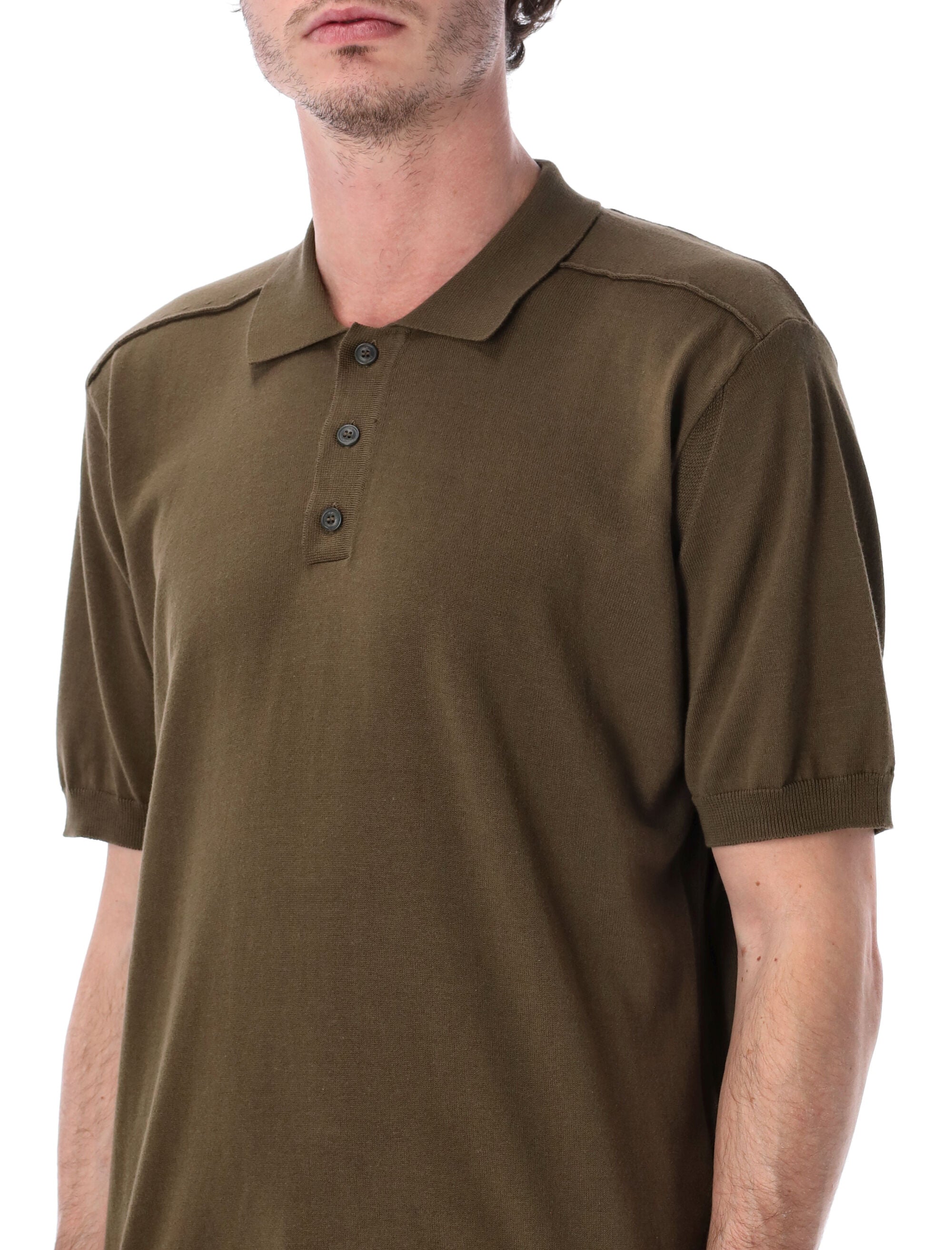 C.P. Company cotton short-sleeve polo Dark Olive T-shirt