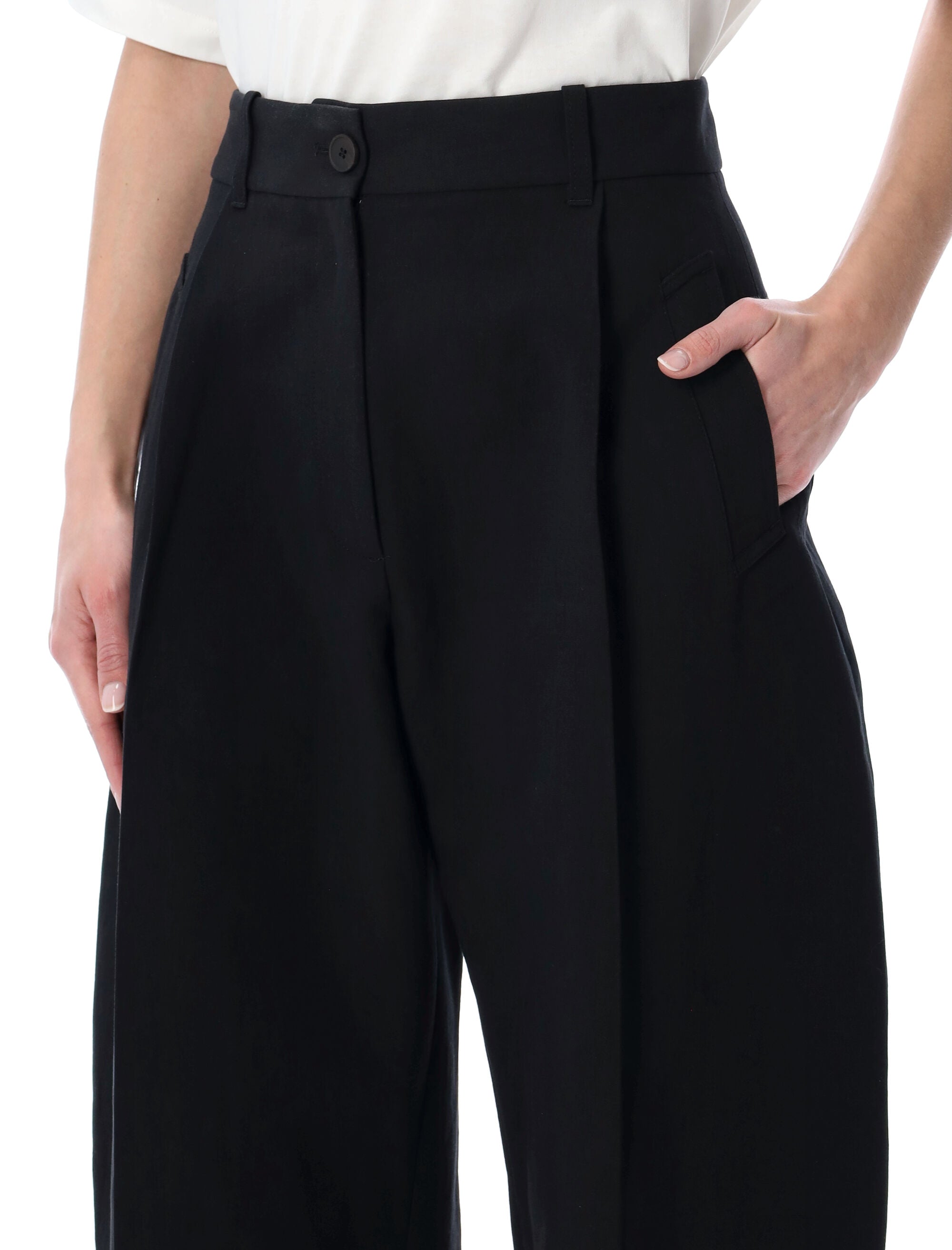 Studio Nicholson Minos Pants Black Cotton