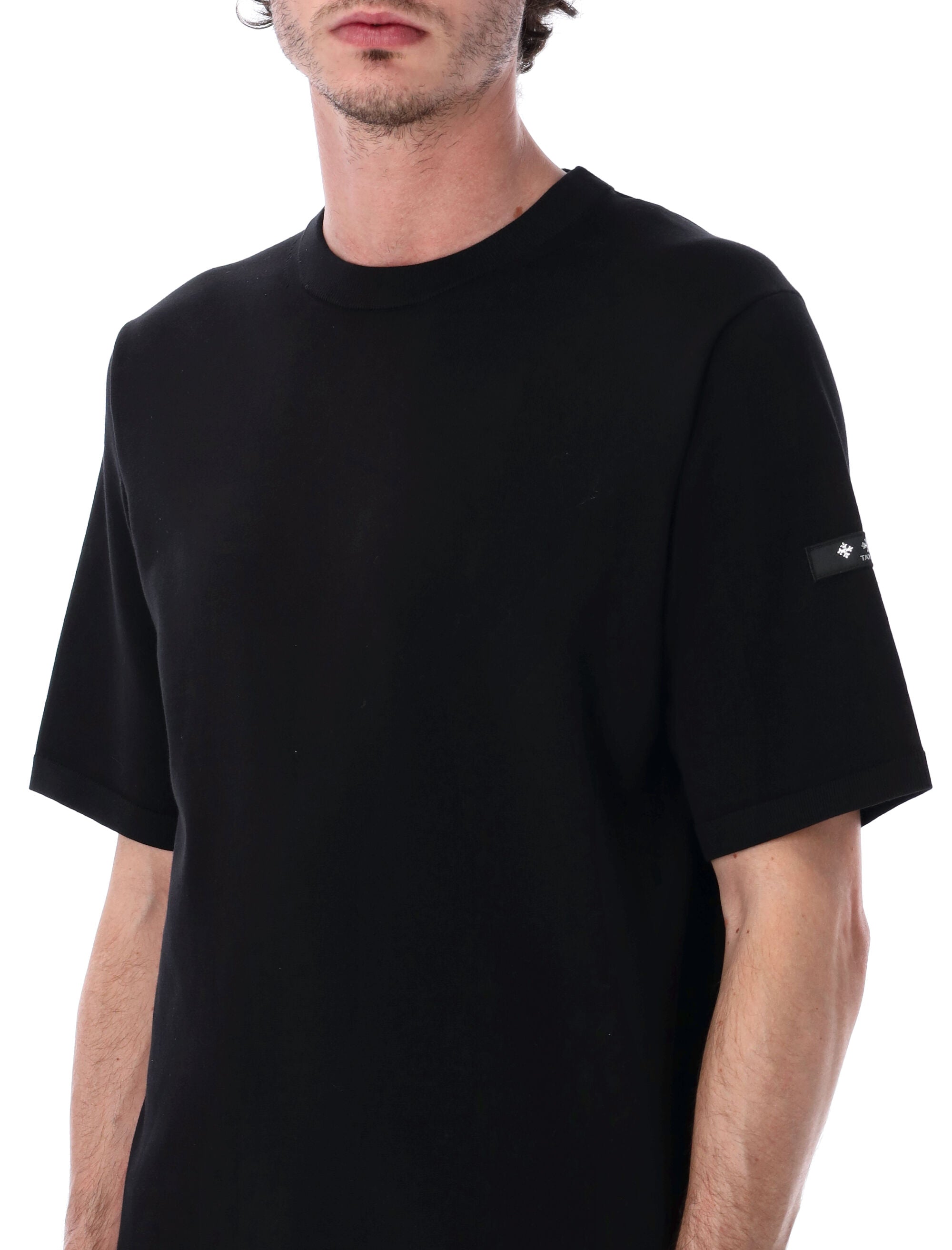 Tatras Calcante Knit T-Shirt Black Cotton