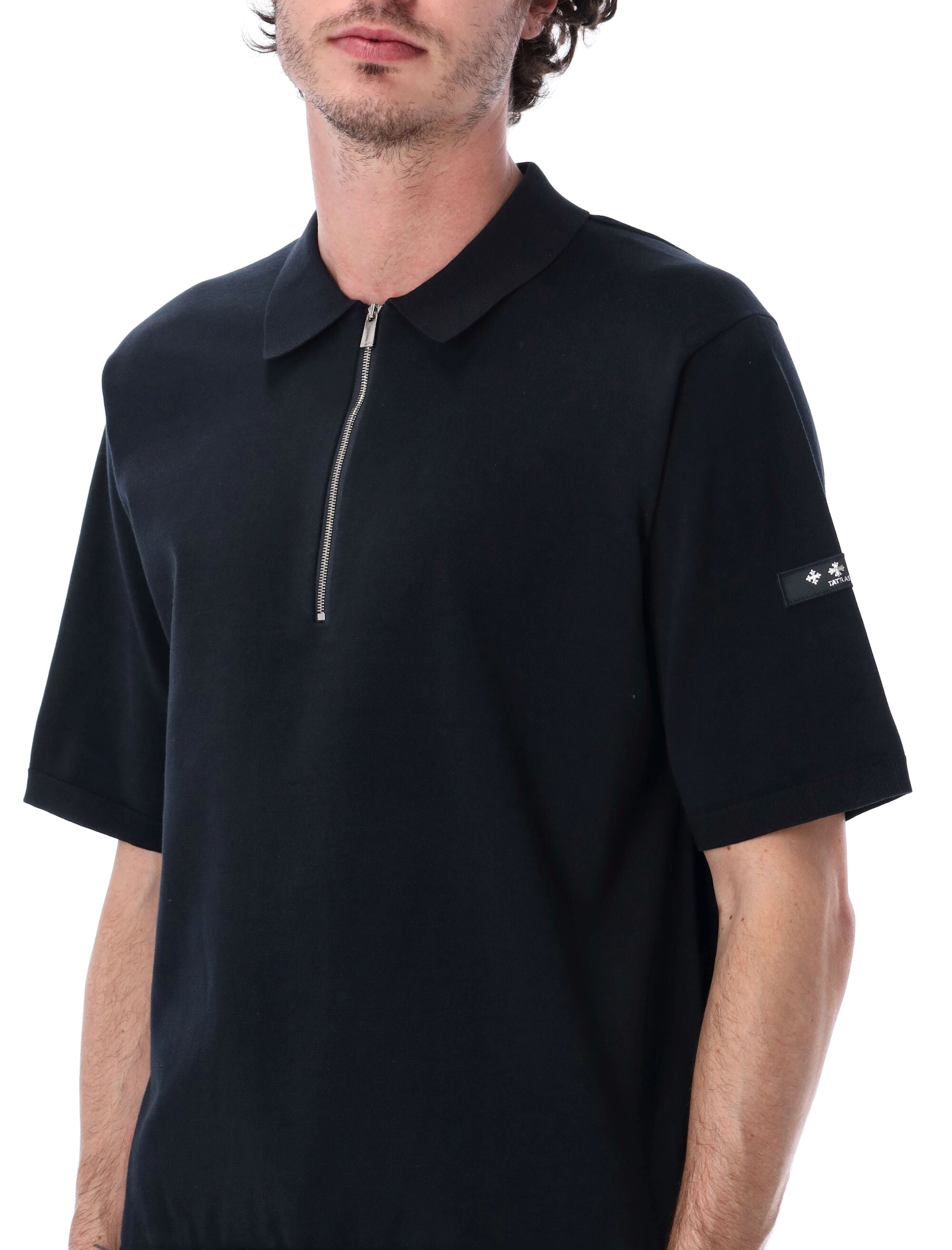 Tatras Teucro Knit Polo Dark Navy Cotton T-shirt
