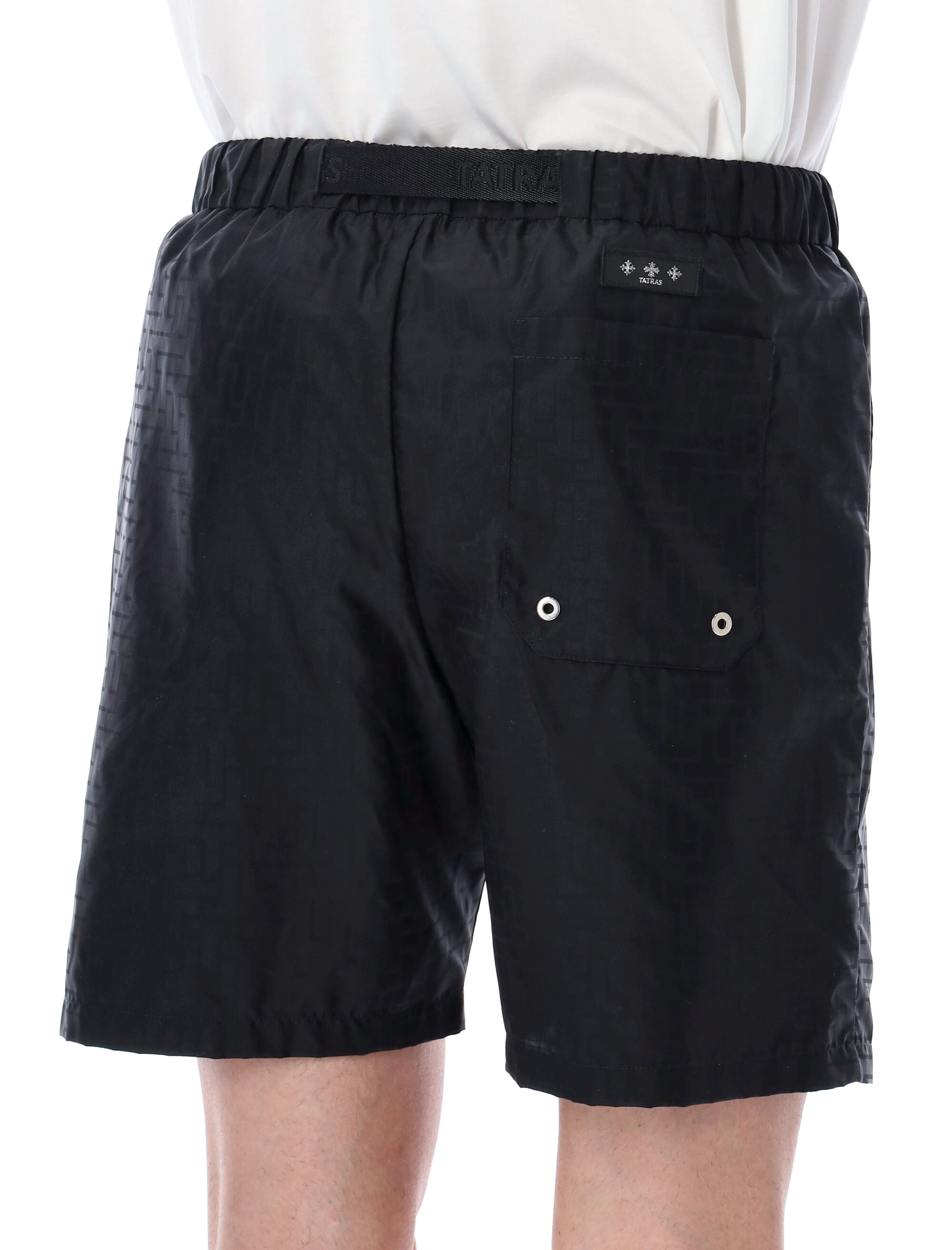 Tatras Runori Jacquard Shorts Black Nylon