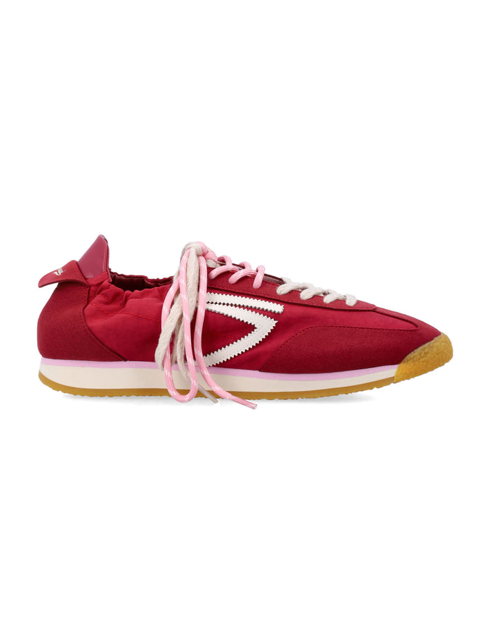 Puraai Panther vegan lace-up sneakers Burgundy Synthetic Sole