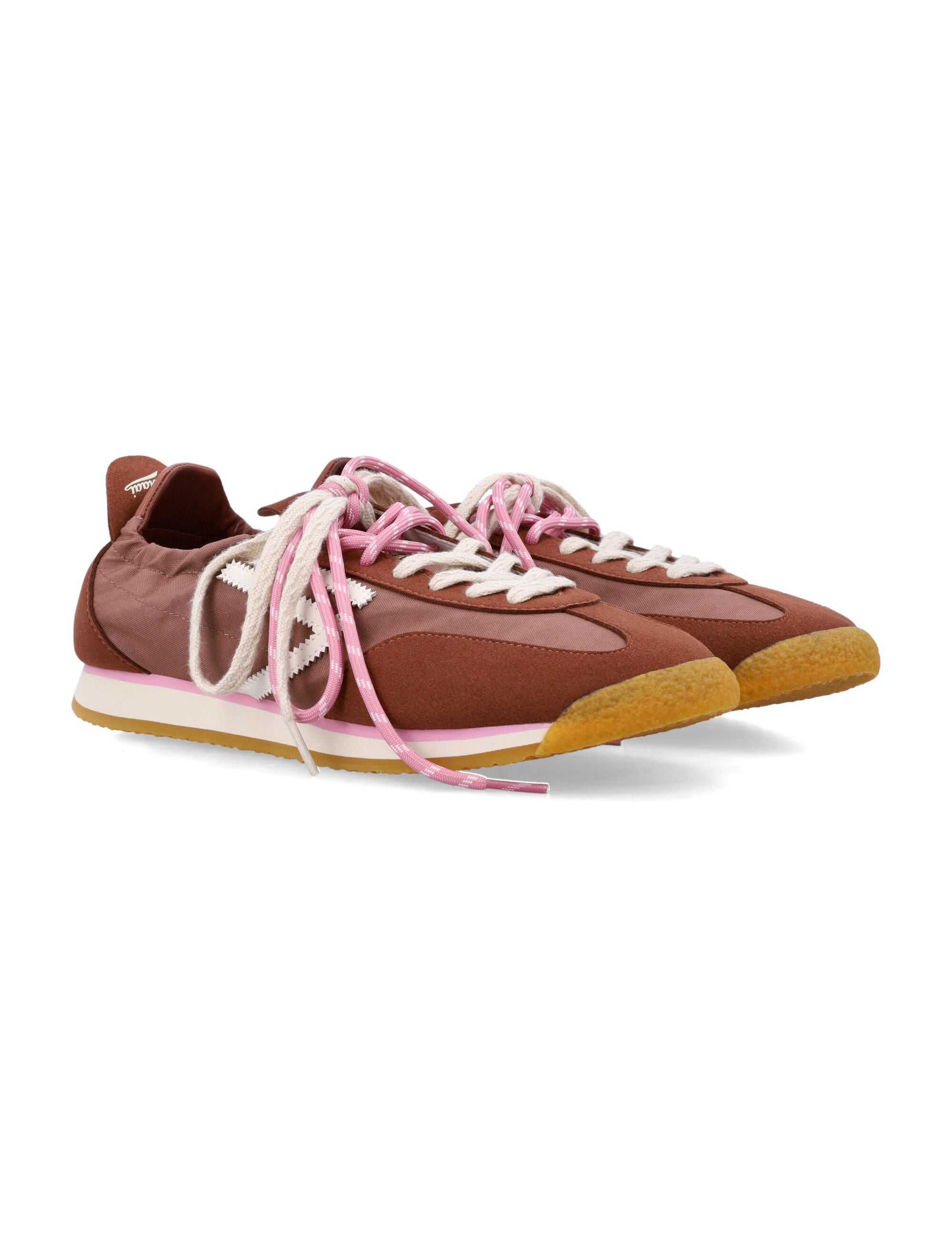 Puraai Panther vegan lace-up sneakers Brown Synthetic Sole
