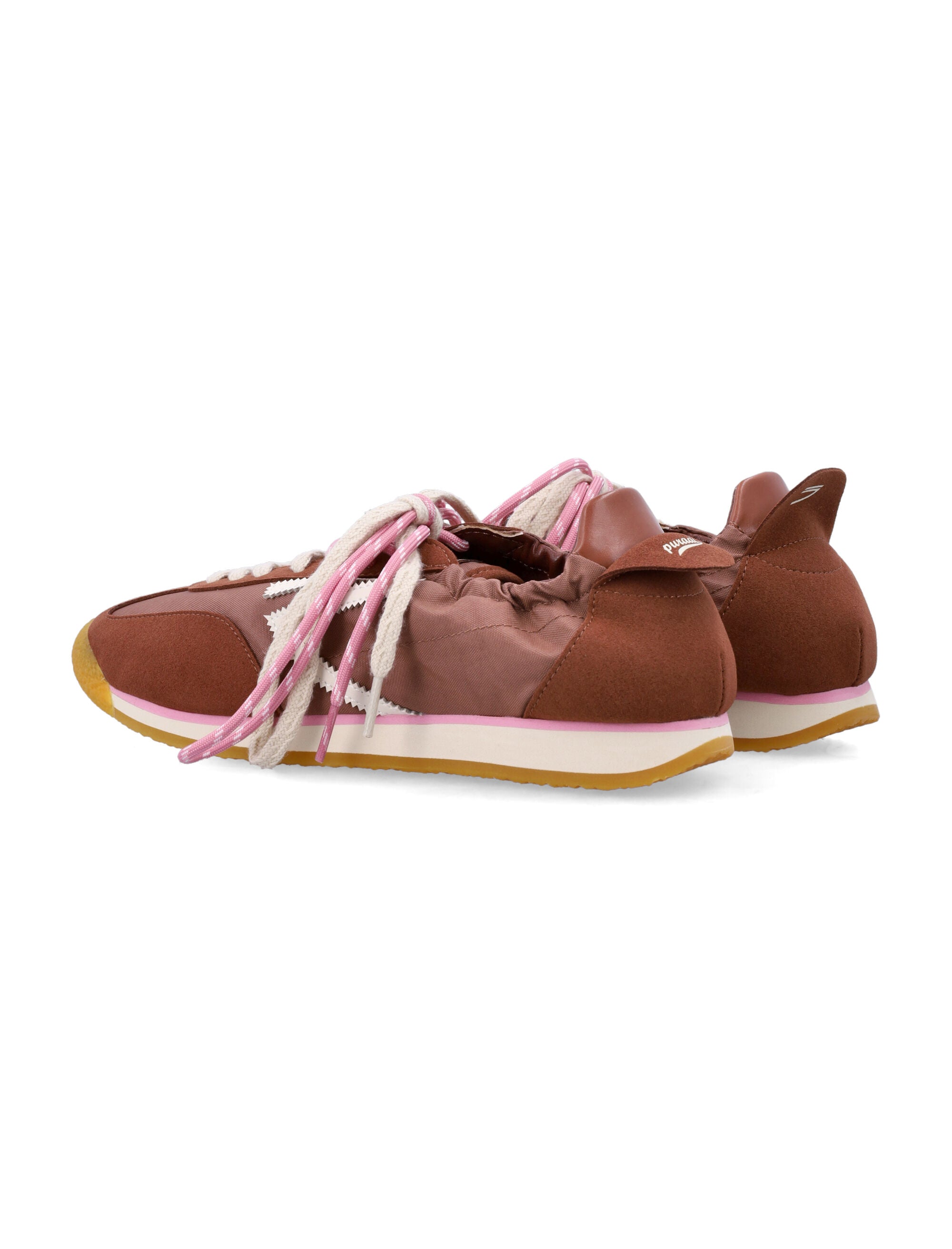 Puraai Panther vegan lace-up sneakers Brown Synthetic Sole