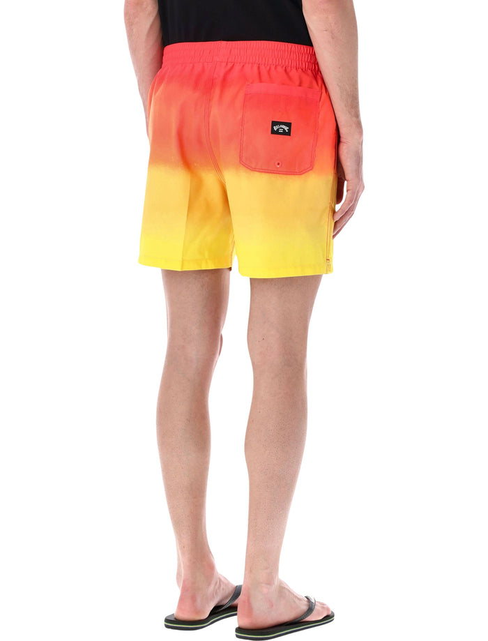 Billabong All Day Fade Boardshorts Retro Yellow Recycled Polyester Swimwear