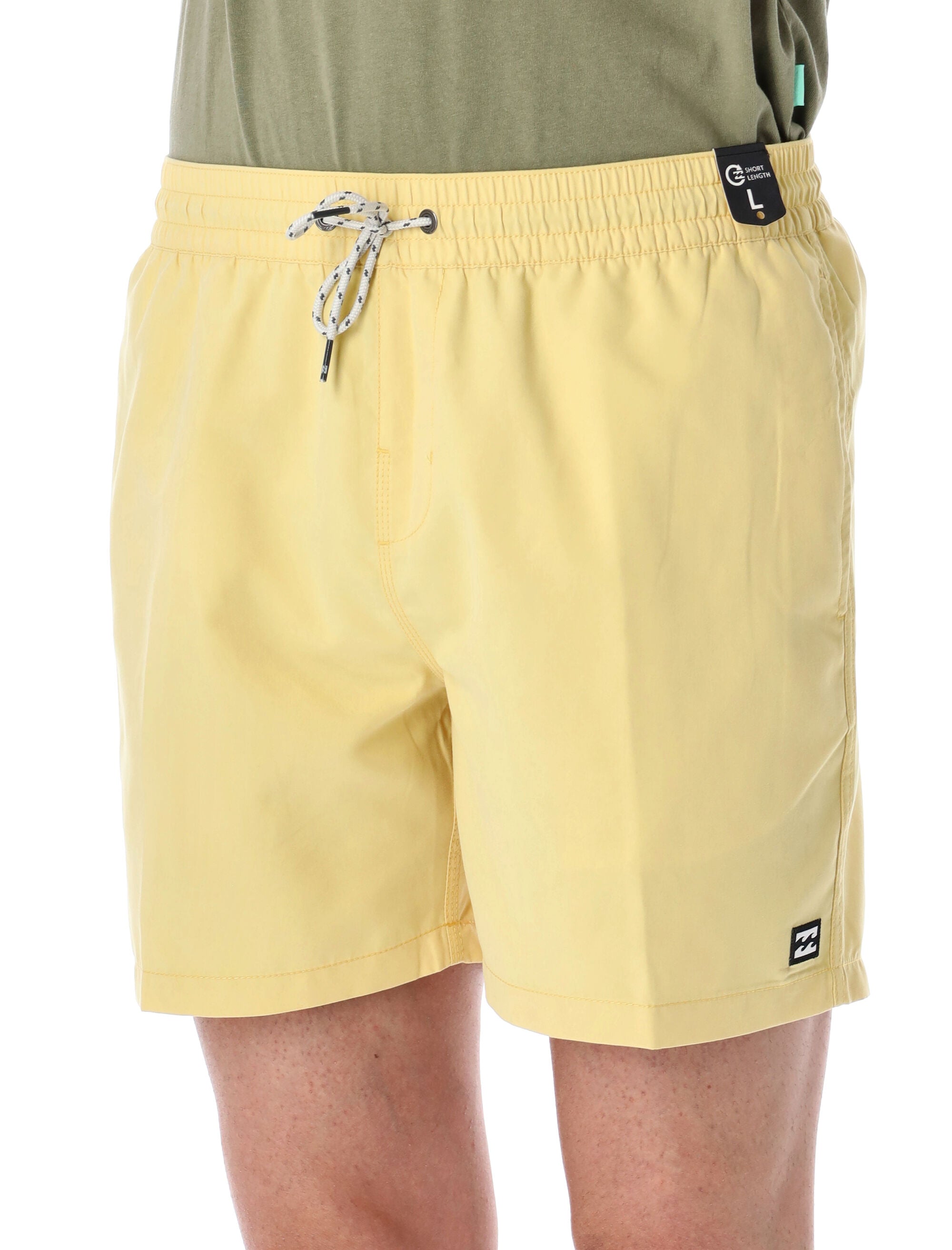 Billabong All Day Layback Trunks Retro Yellow Recycled Polyester Swimwear