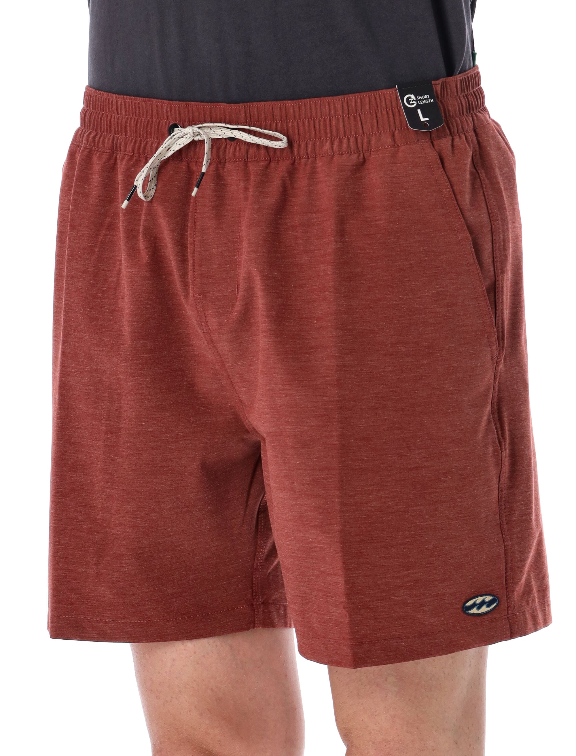 Billabong Every Other Day Layback 16 Swim Trunks Fire Red Recycled Polyester Swimwear
