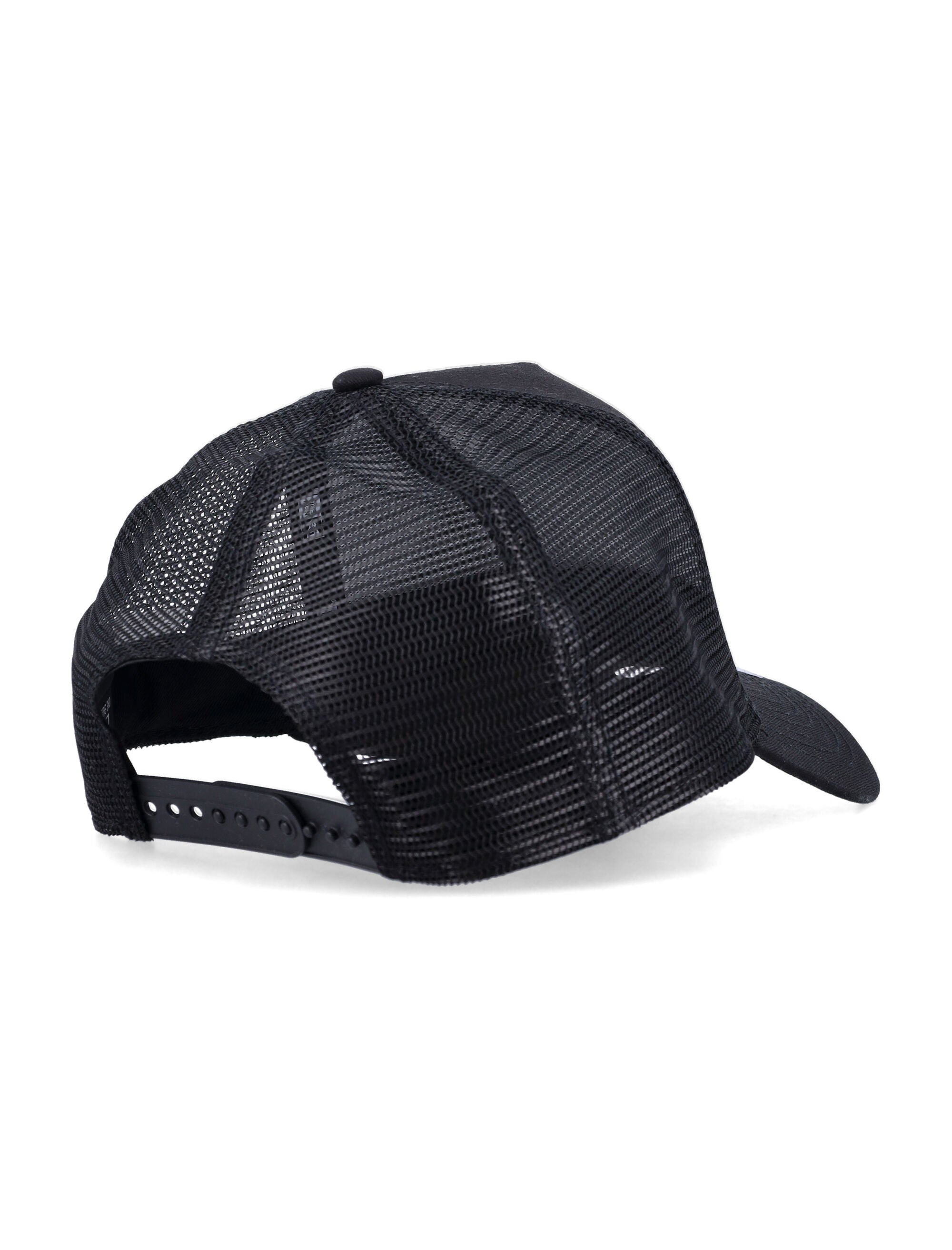New Era Black Clean A-Frame Trucker Yankees Cap Crown Visor & Button Hat