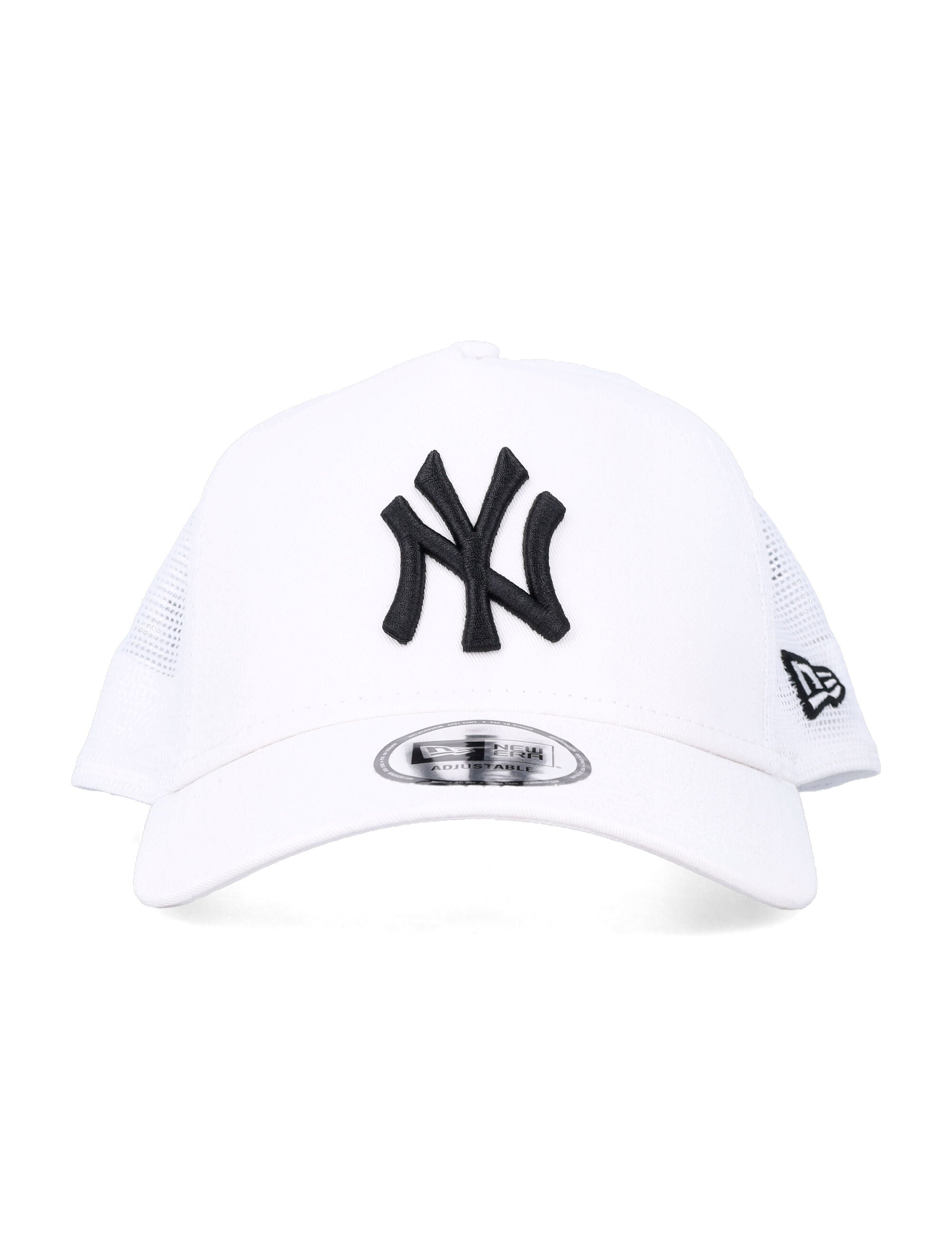New Era White York Yankees A-Frame Trucker Cap Cotton Hat