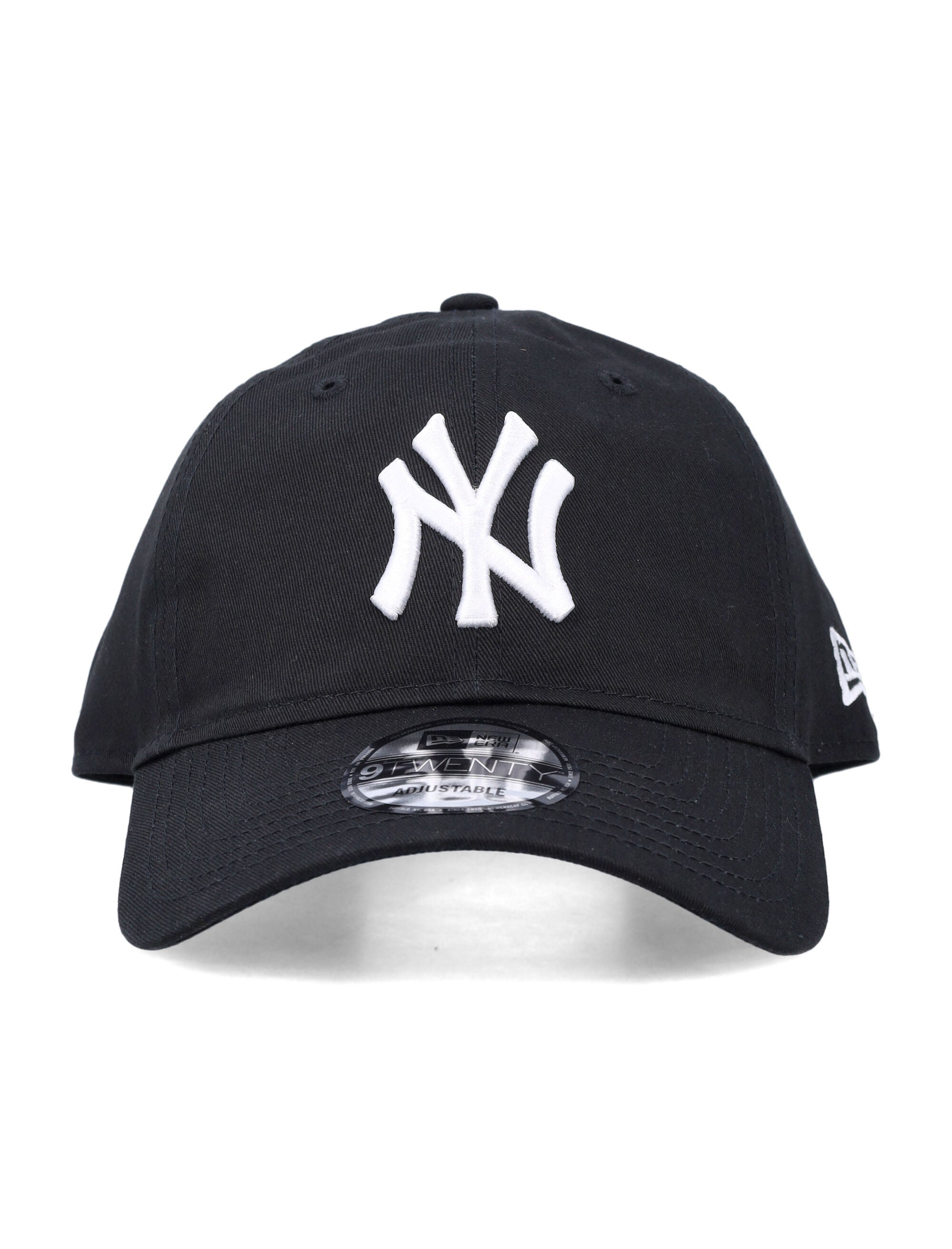 New Era black League Essential 9Twenty NY Cap White Cotton Hat