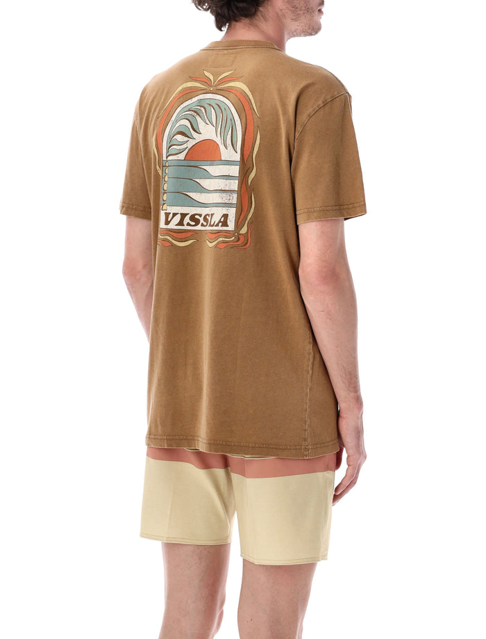 Vissla Canopy Cosmic Wash Tee Chocolate Cotton T-shirt