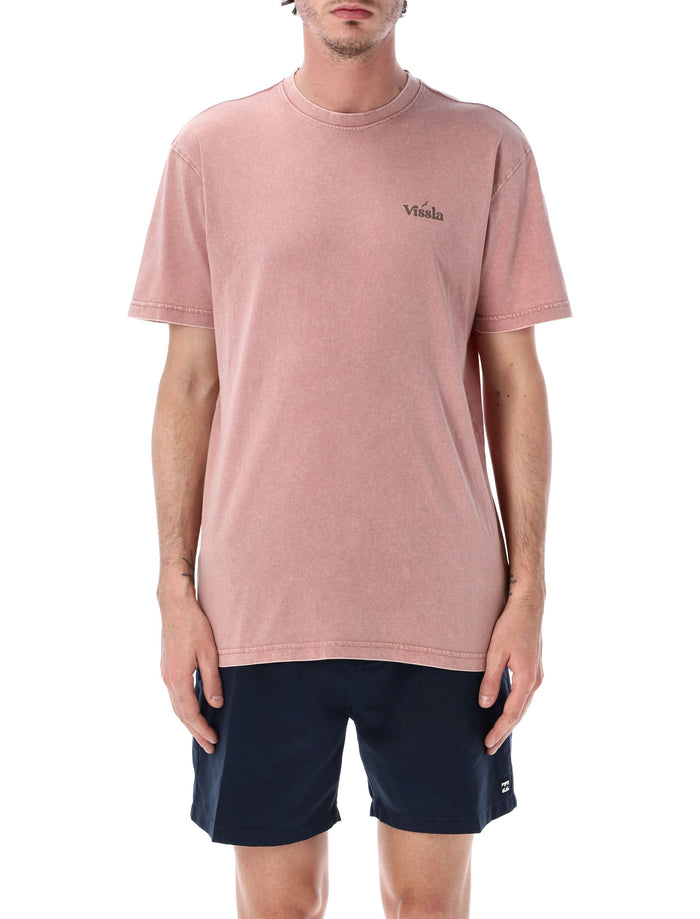 Vissla Extra Strength Cosmic Wash Tee Pink Cotton T-shirt
