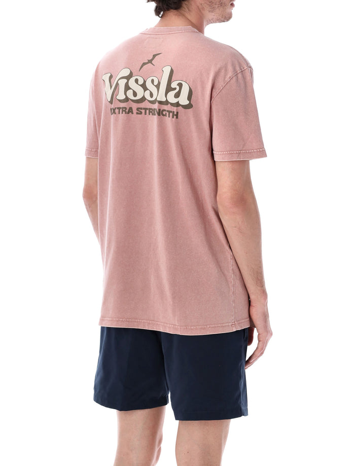 Vissla Extra Strength Cosmic Wash Tee Pink Cotton T-shirt