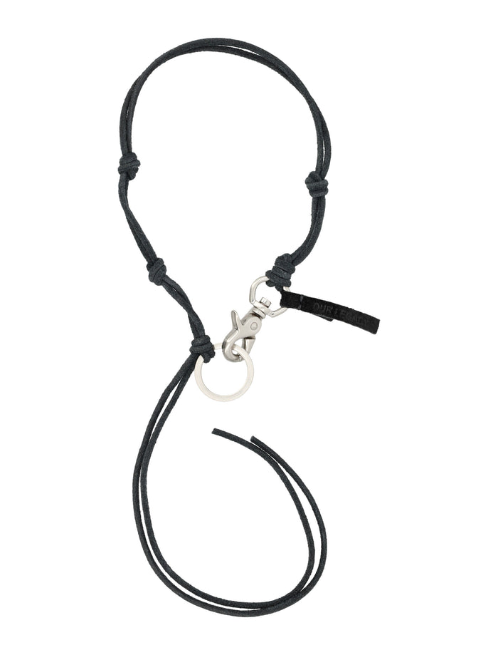 Our Legacy leather Ladon keyring Black Cow