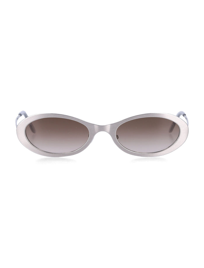 Our Legacy Silver Tad Sunglasses Steel Frame