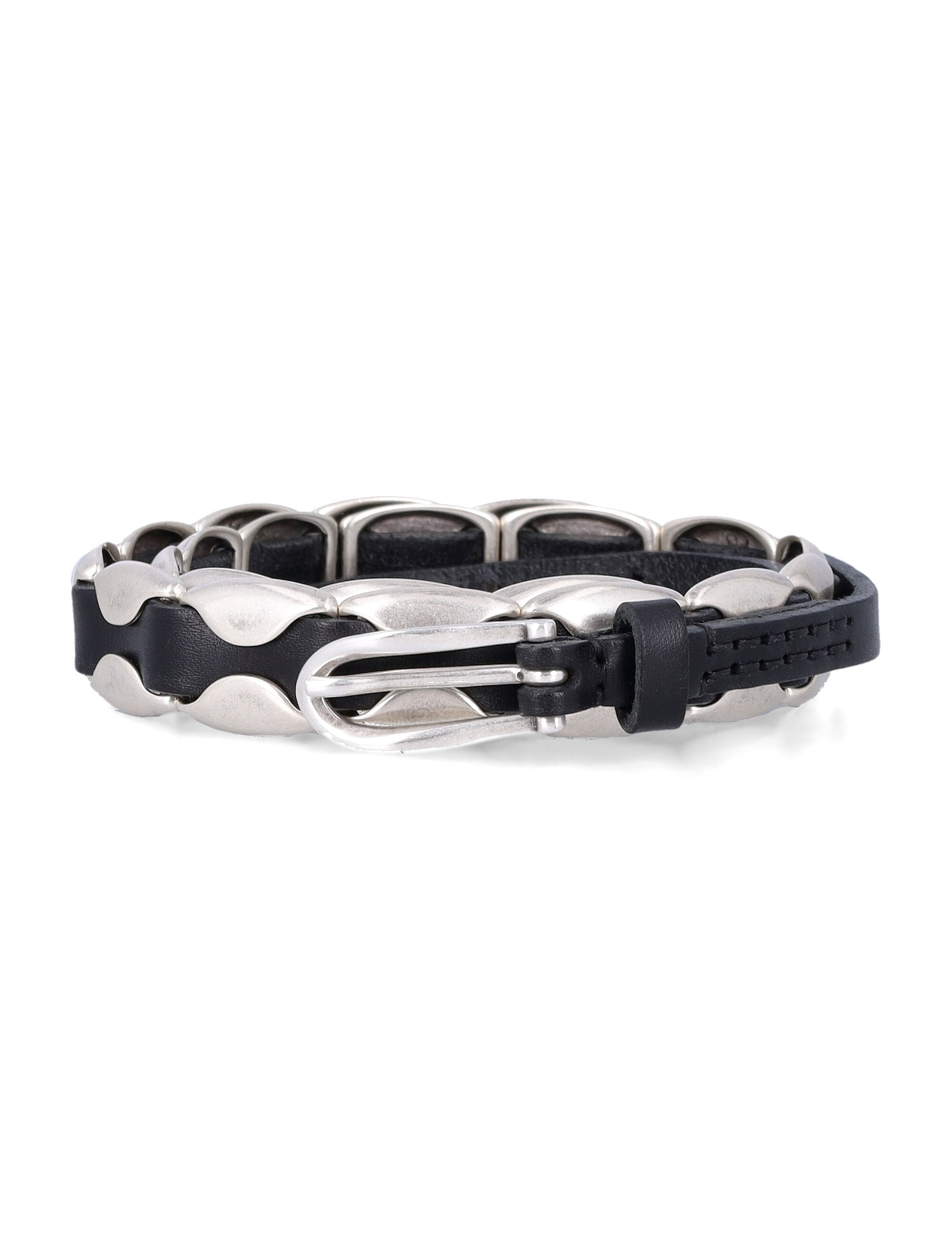 Our Legacy Billow oily lather blt Black Cow Leather Belt