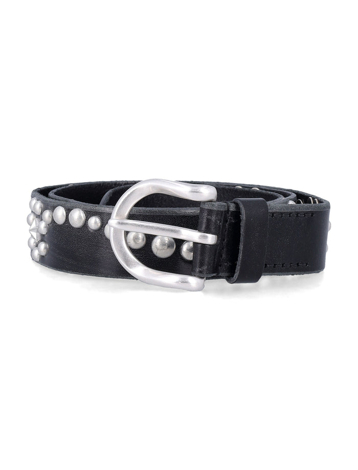 Our Legacy Star Fall Belt in Leather Black Cow
