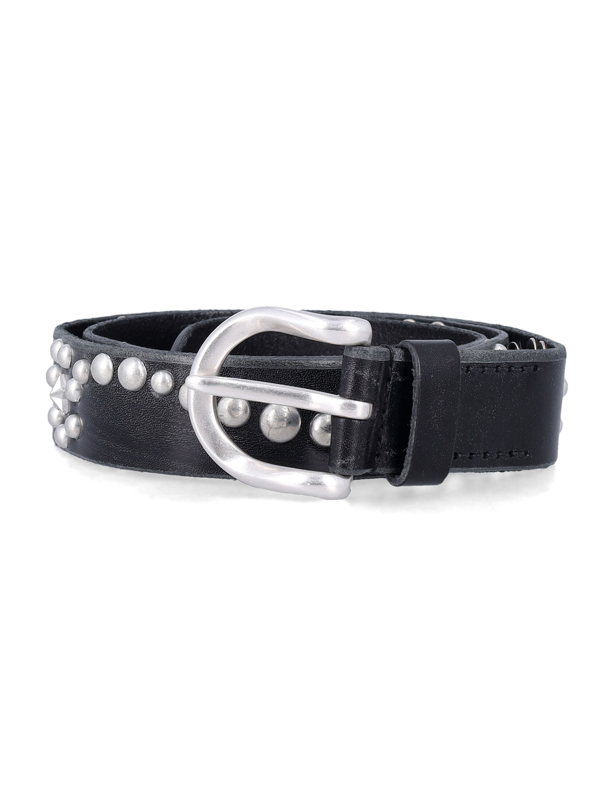 Our Legacy Star Fall Belt in Leather Black Cow