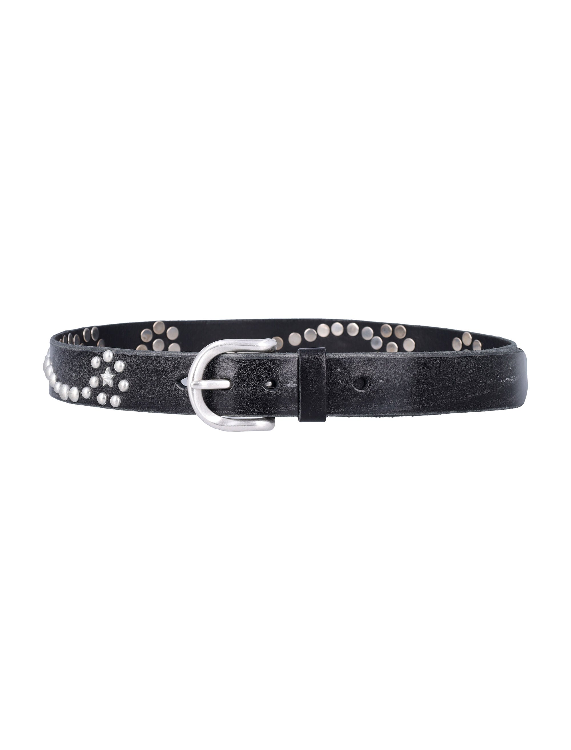 Our Legacy Star Fall Belt in Leather Black Cow