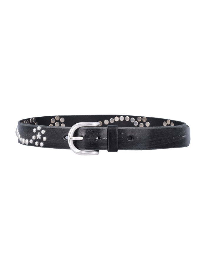 Our Legacy Star Fall Belt in Leather Black Cow