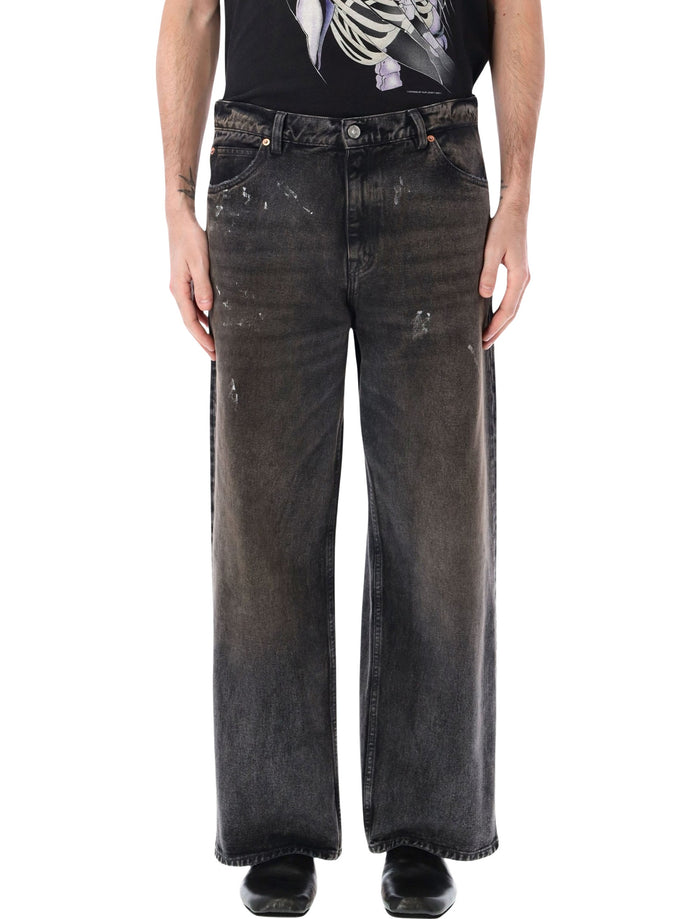 Our Legacy Vast Cut Wide-Leg Jeans Nebula Wash Cotton