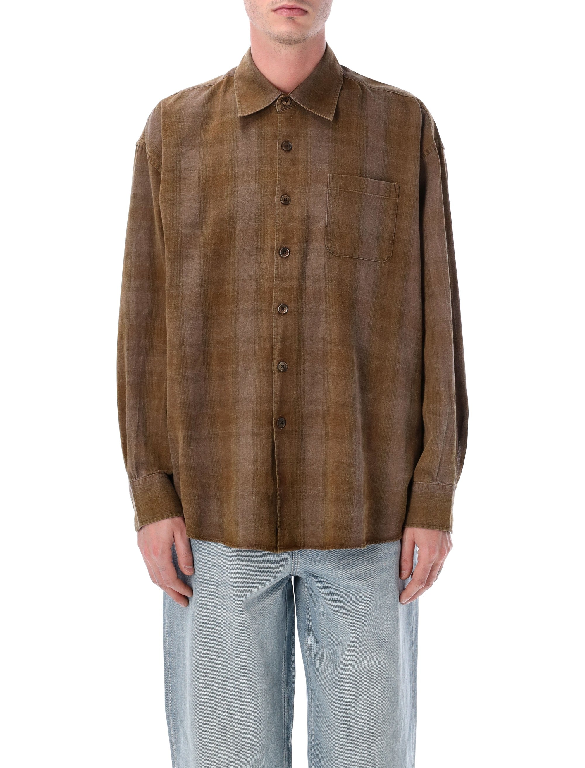 Our Legacy Borrowed shirt in Dakota Flannel Check Cotton