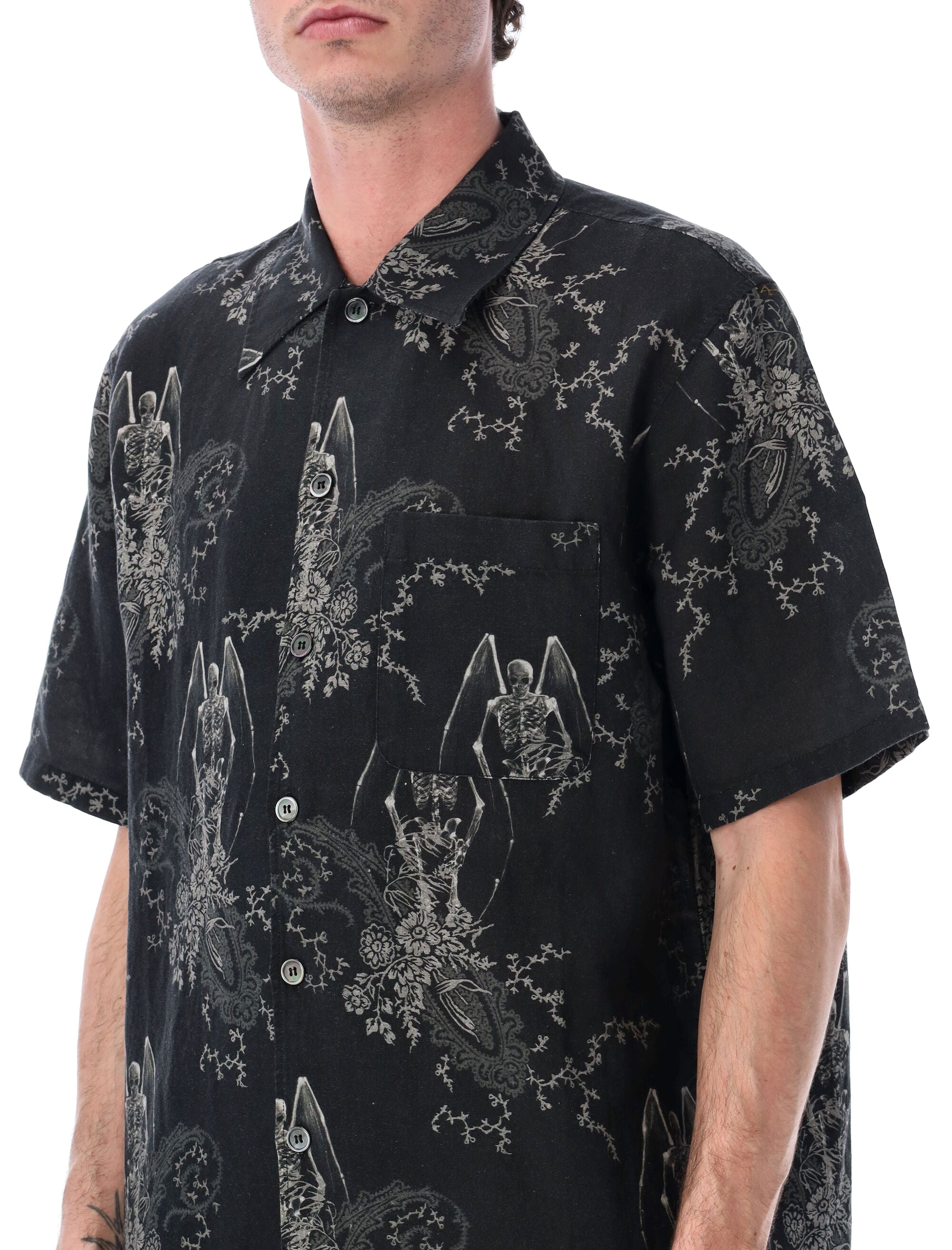 Our Legacy Every shirt in Death Paisley print Black Cotton