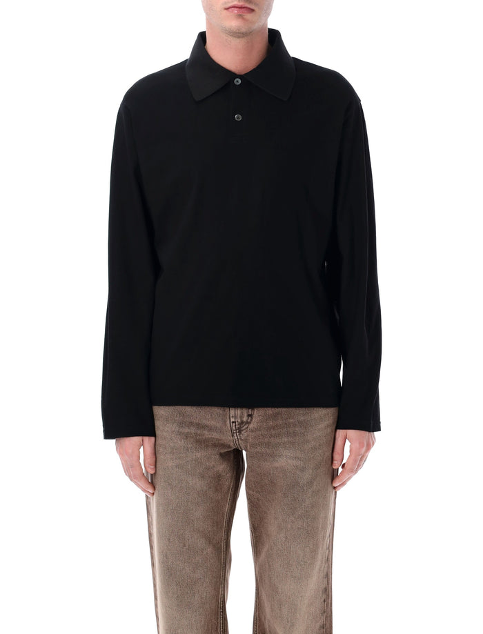 Our Legacy long sleeve Rugby tee Black Cotton Tshirt