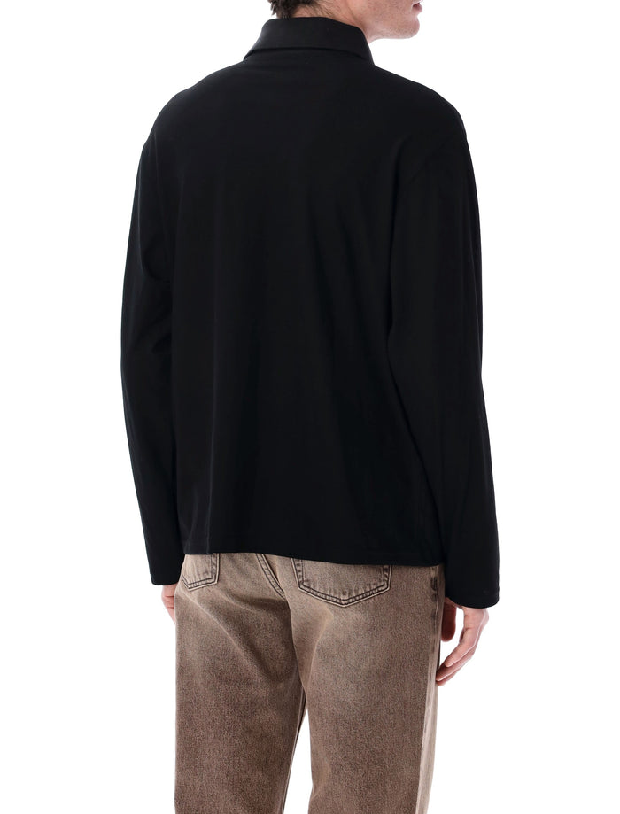 Our Legacy long sleeve Rugby tee Black Cotton Tshirt