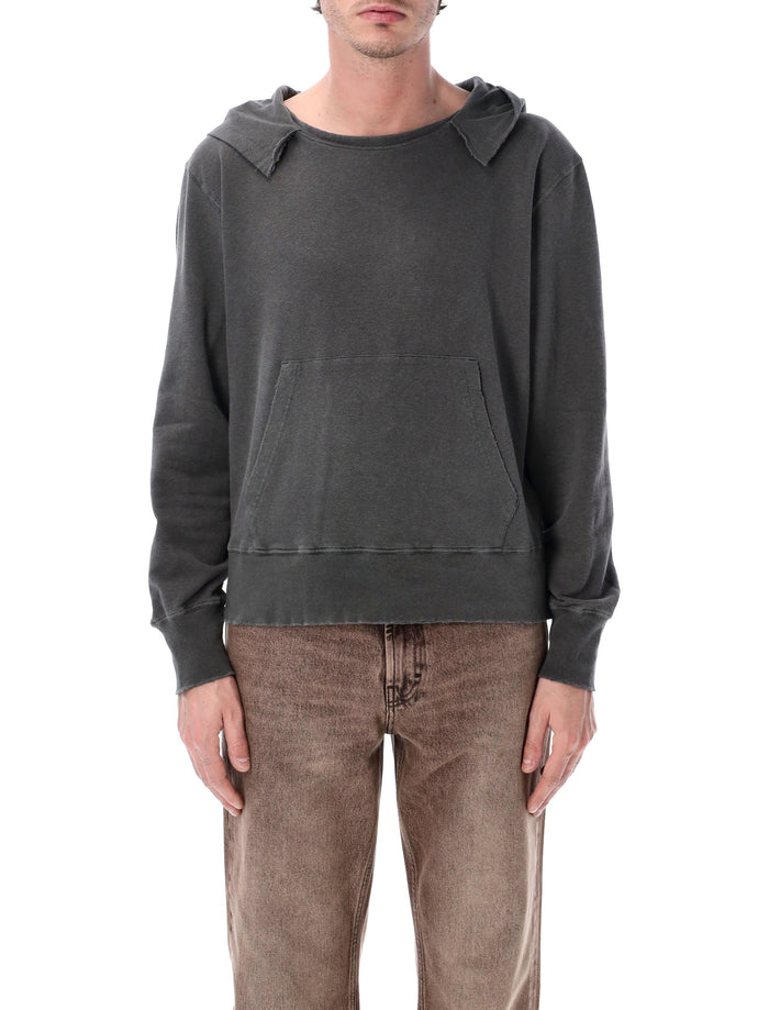 Our Legacy Relic Washed Black Hoodie Wash Cotton Sweatshirt