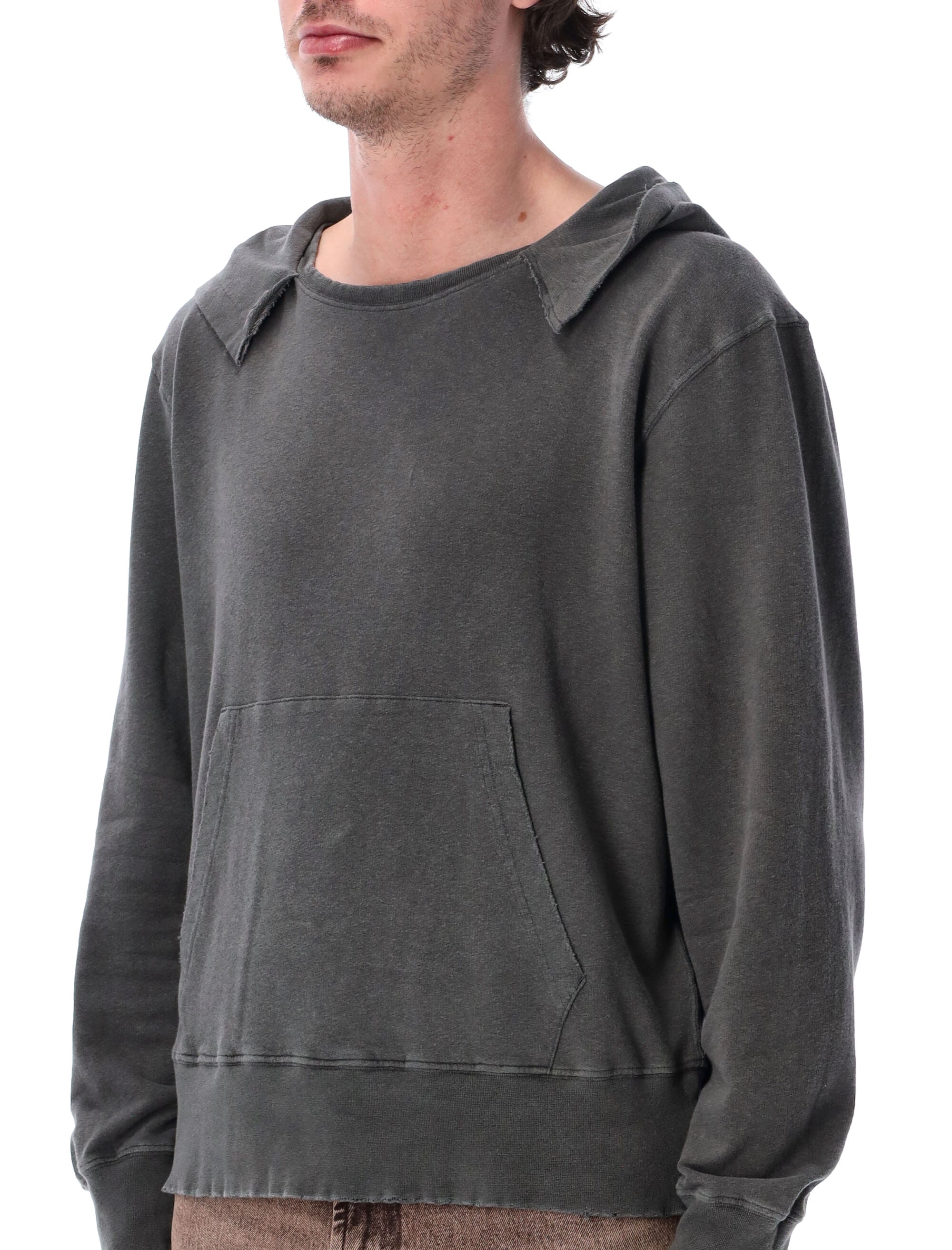 Our Legacy Relic Washed Black Hoodie Wash Cotton Sweatshirt