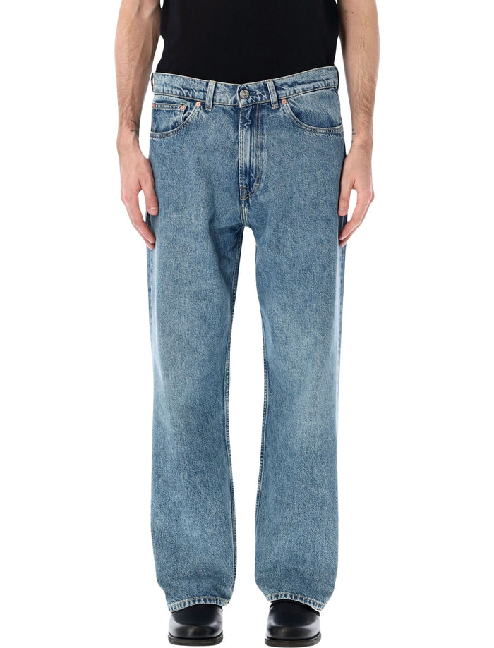 ur Legacy Third Cut blue tech denim pants Wash Cotton Jean