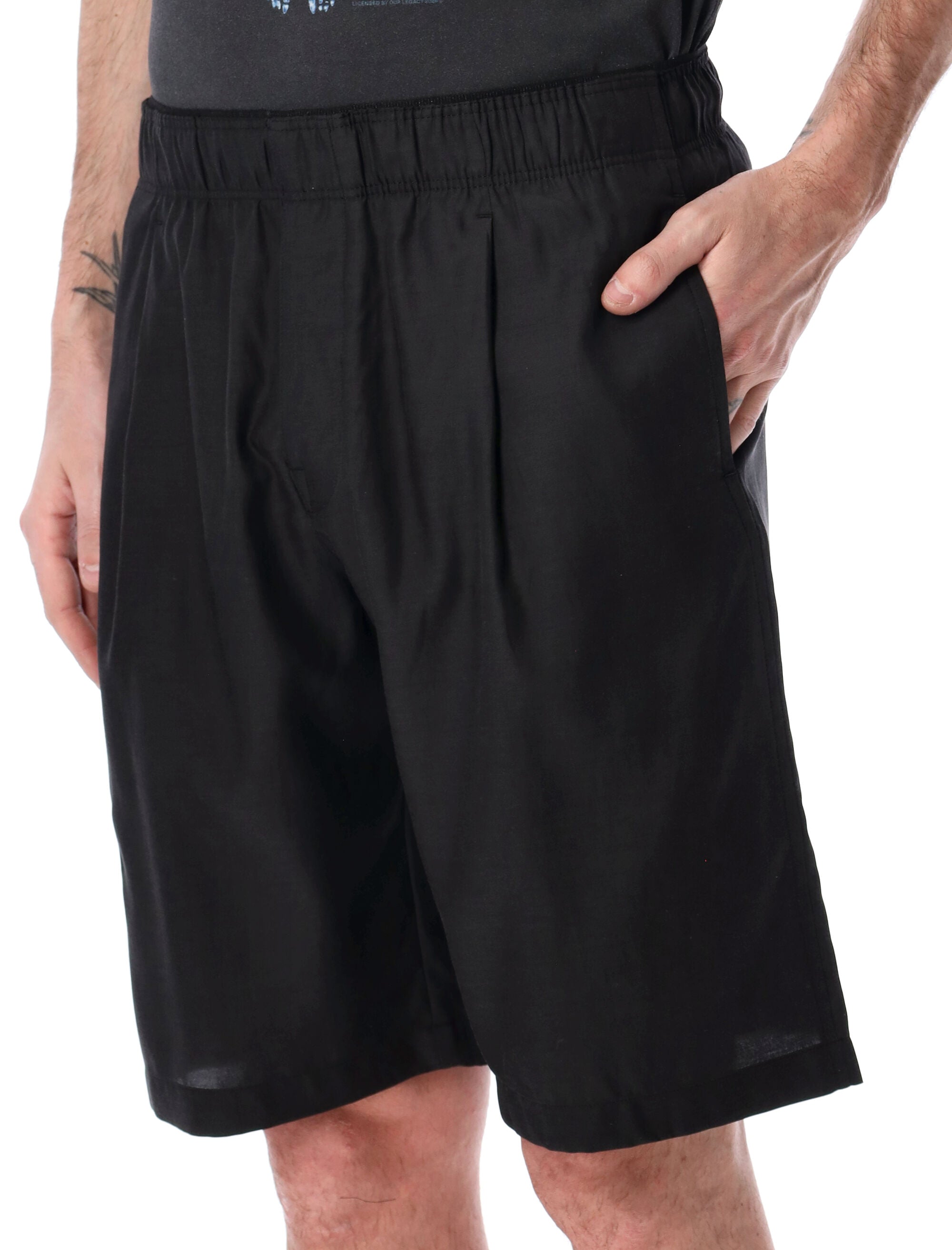 Our Legacy relaxed fit Leisure shorts Black Cupro