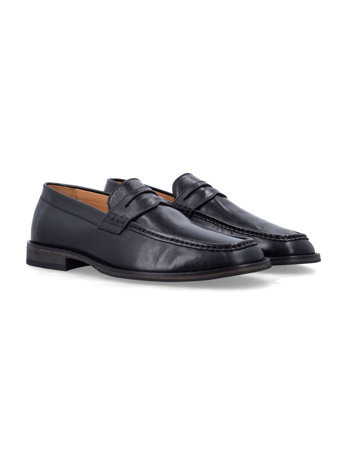 Our Legacy Light Leather Loafers Black Calf