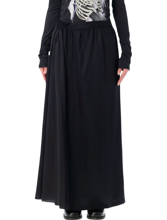 Our Legacy draping black Beach skirt Lyocell