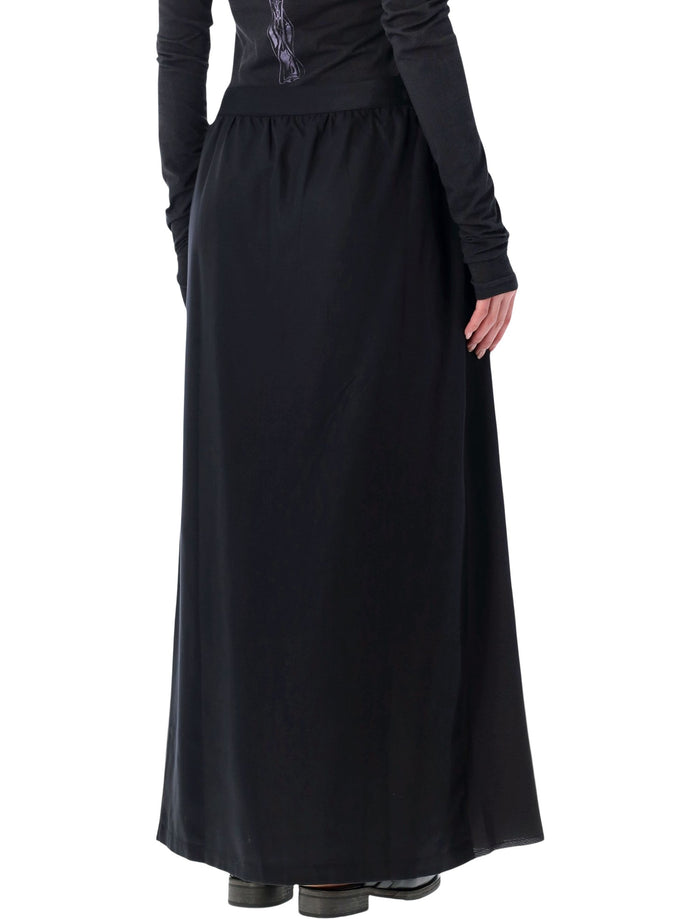 Our Legacy draping black Beach skirt Lyocell