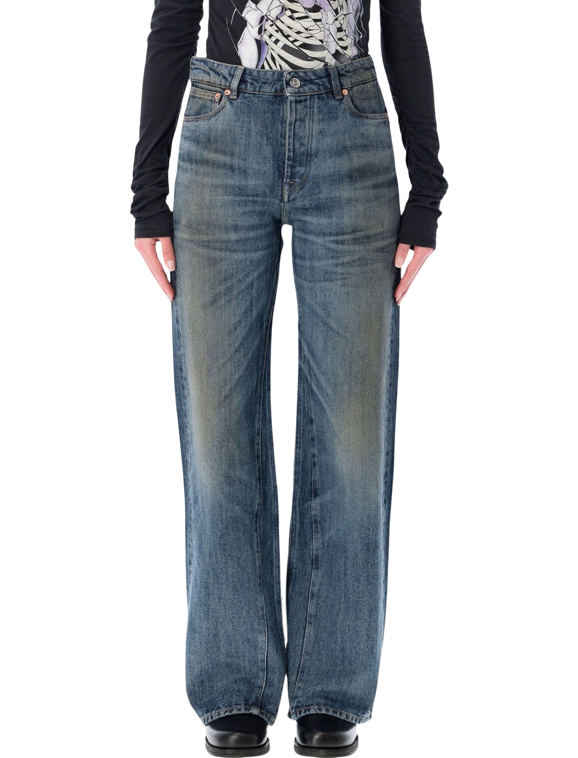 Our Legacy Treble cut jeans Rocker Storm Wash Cotton