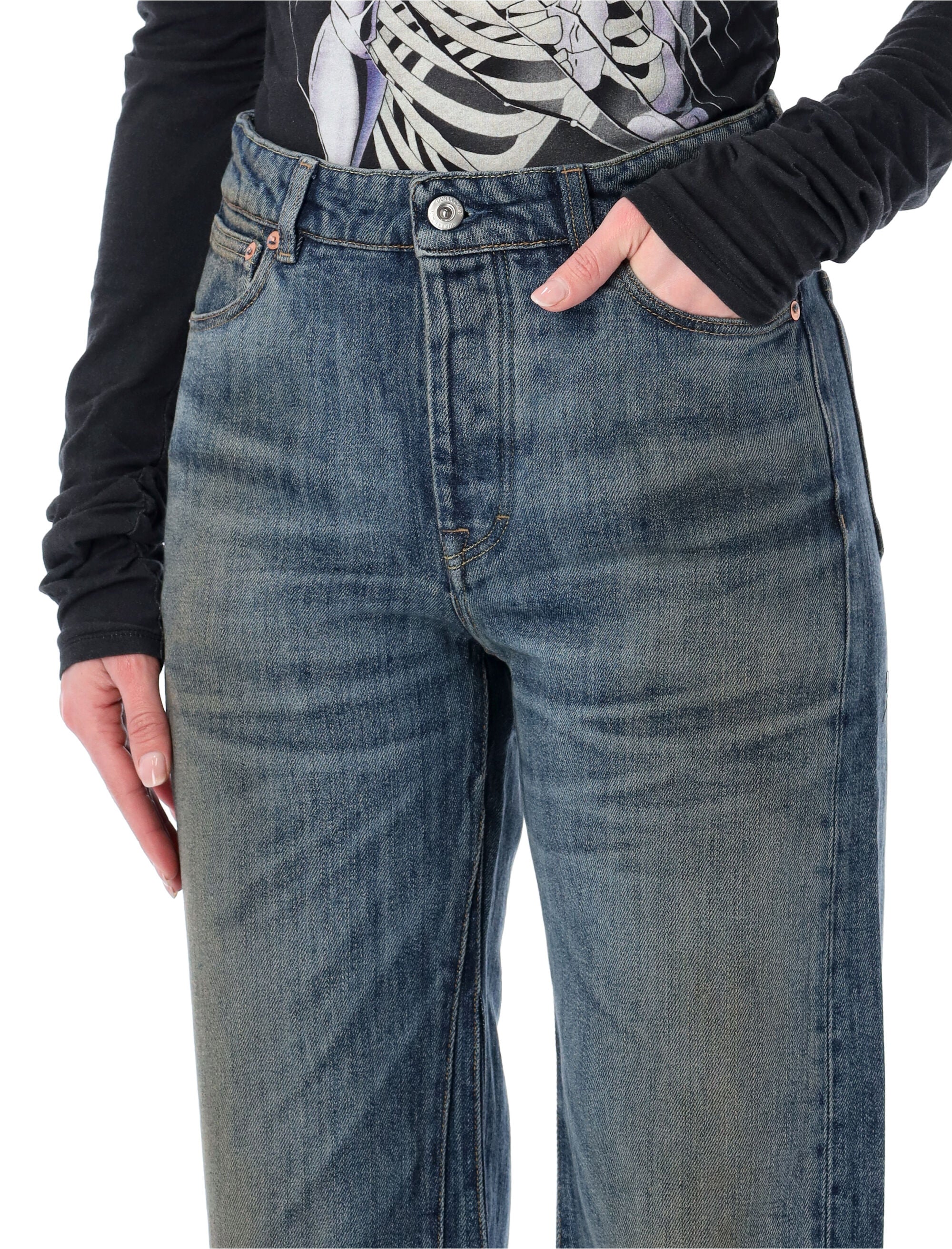 Our Legacy Treble cut jeans Rocker Storm Wash Cotton