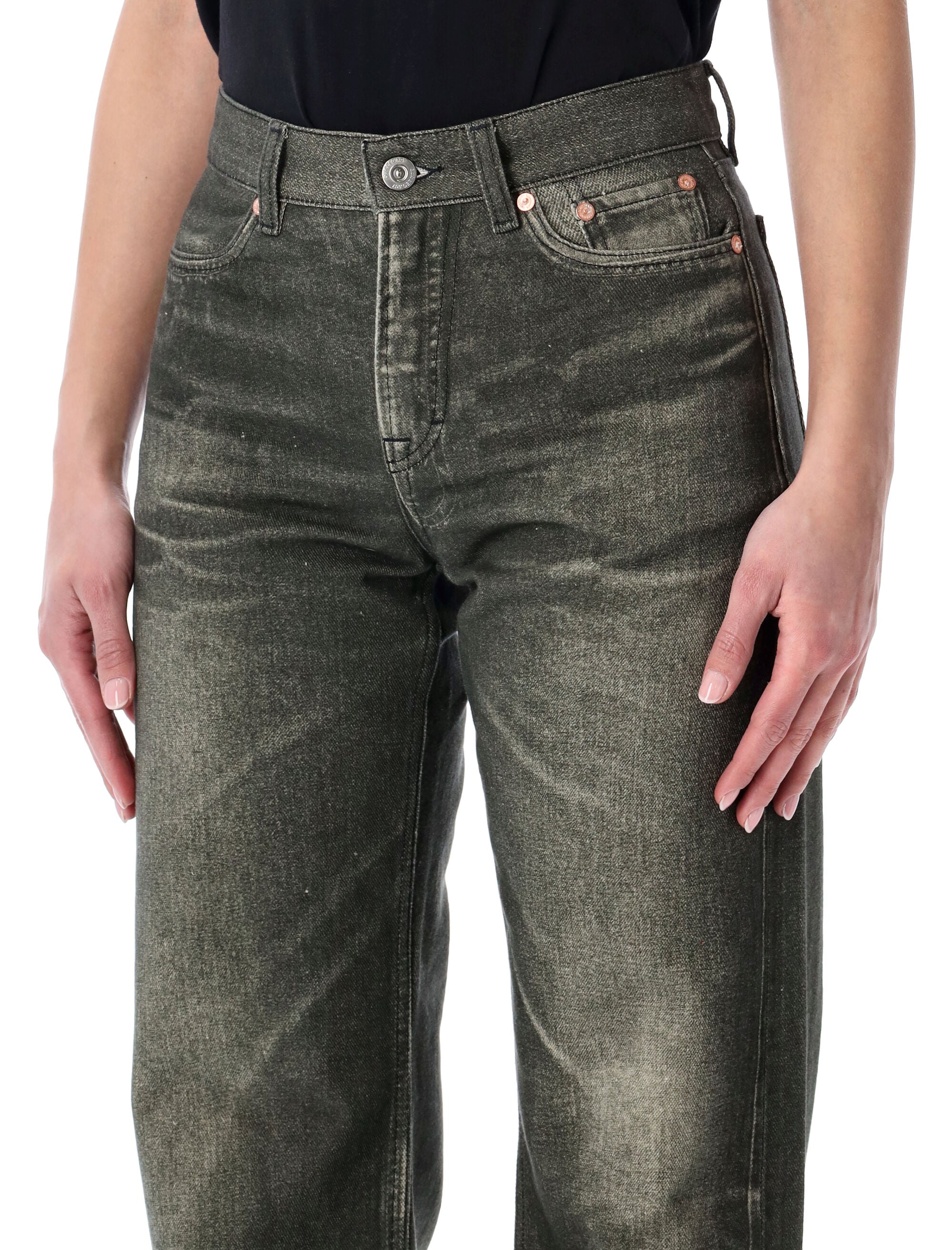 Our Legacy Wata Cut jeans Digital Black Aurora Print Cotton