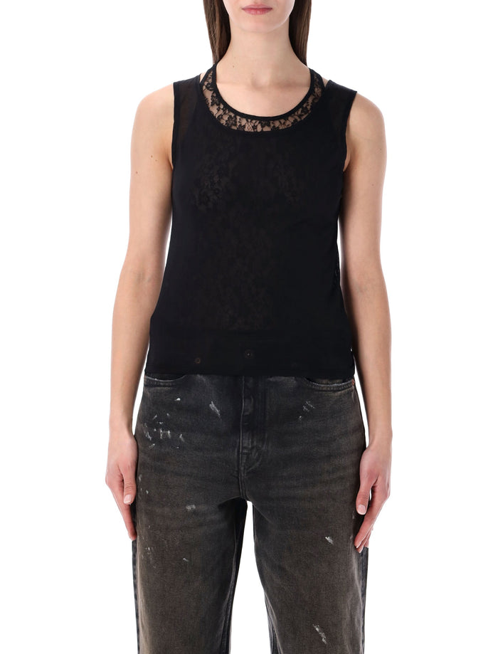 Our Legacy reversible black swim tank Cotton