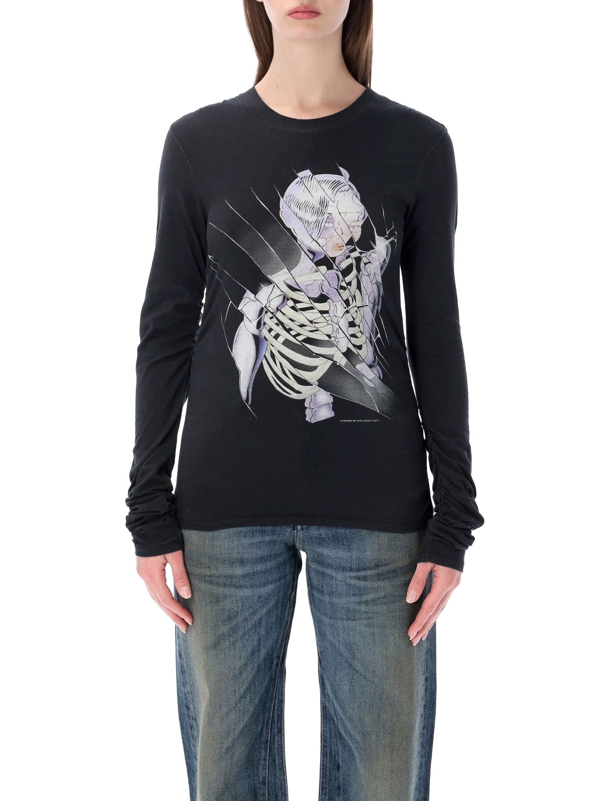 Our Legacy Strain slim longsleeve T-shirt Black Cotton