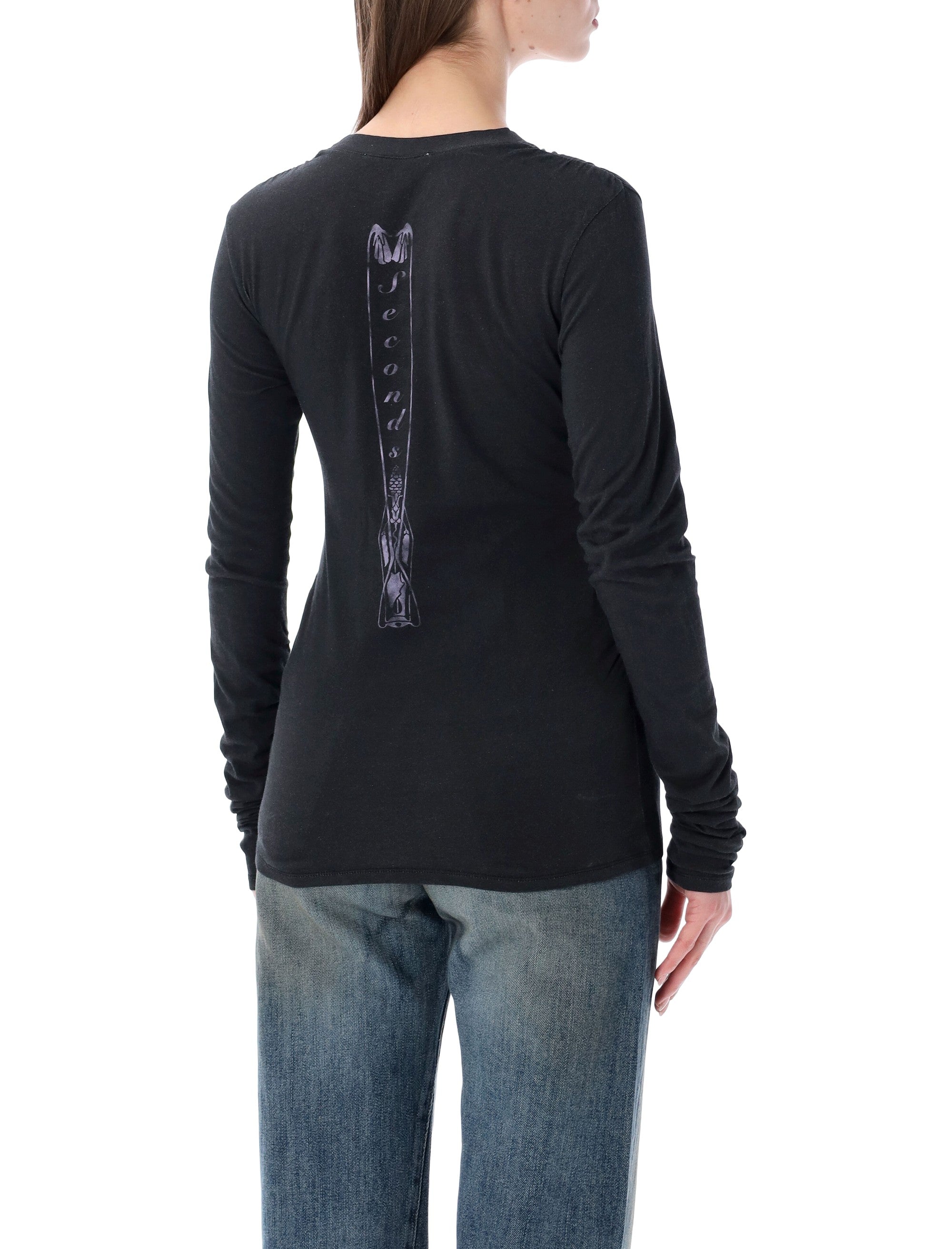 Our Legacy Strain slim longsleeve T-shirt Black Cotton