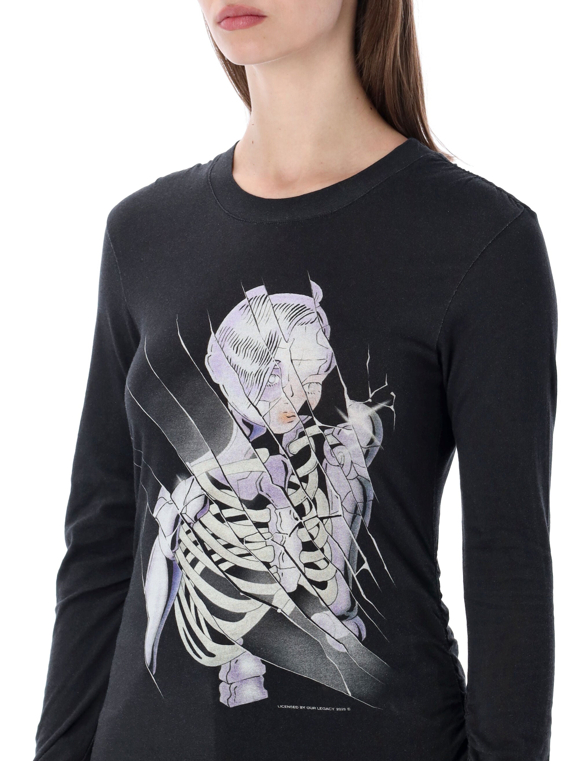 Our Legacy Strain slim longsleeve T-shirt Black Cotton