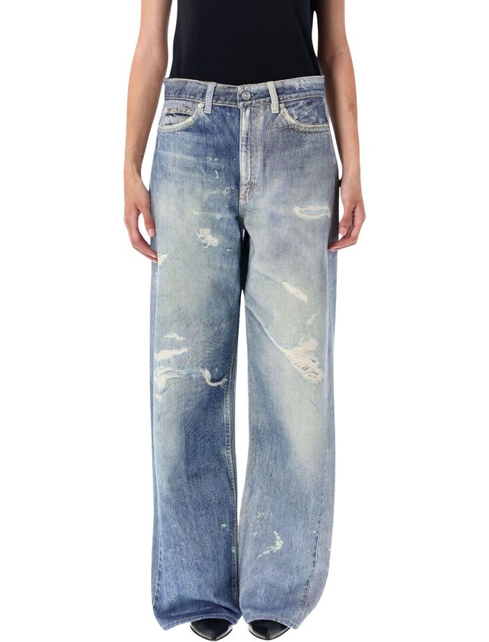Our Legacy Printed Denim Pants Digital Print Cotton Jean
