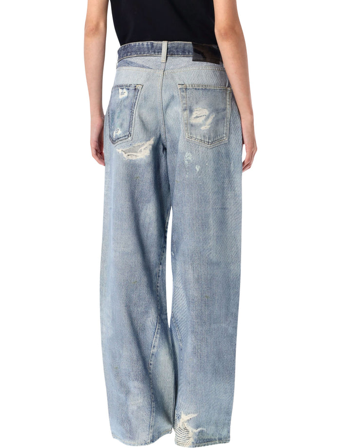 Our Legacy Printed Denim Pants Digital Print Cotton Jean