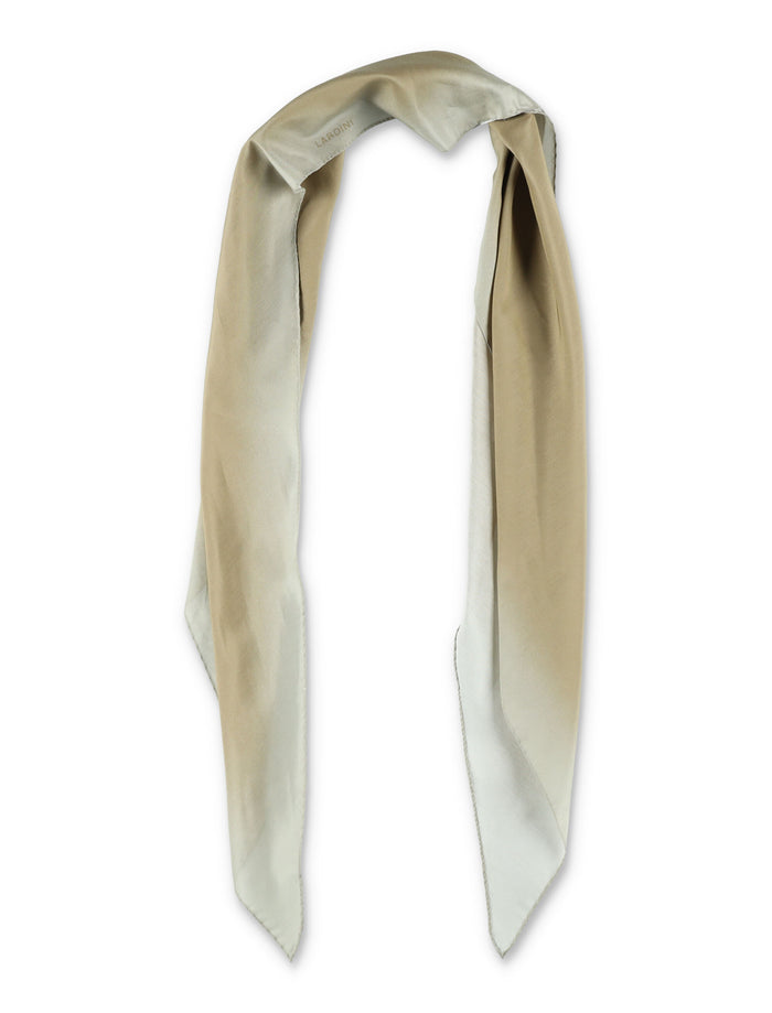 Lardini Cotton and Silk Scarf Beige